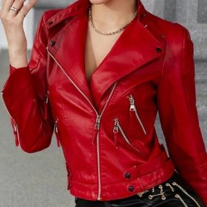 "New Boutique " Womens Biker Style Jacket